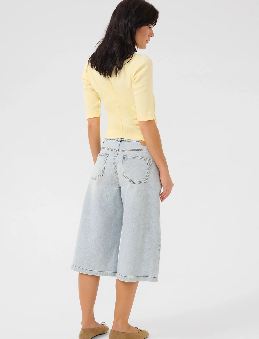 My Essential Wardrobe - DangoMW 139 High X-Wide Shorts - jorts - light blue retro wash - 4