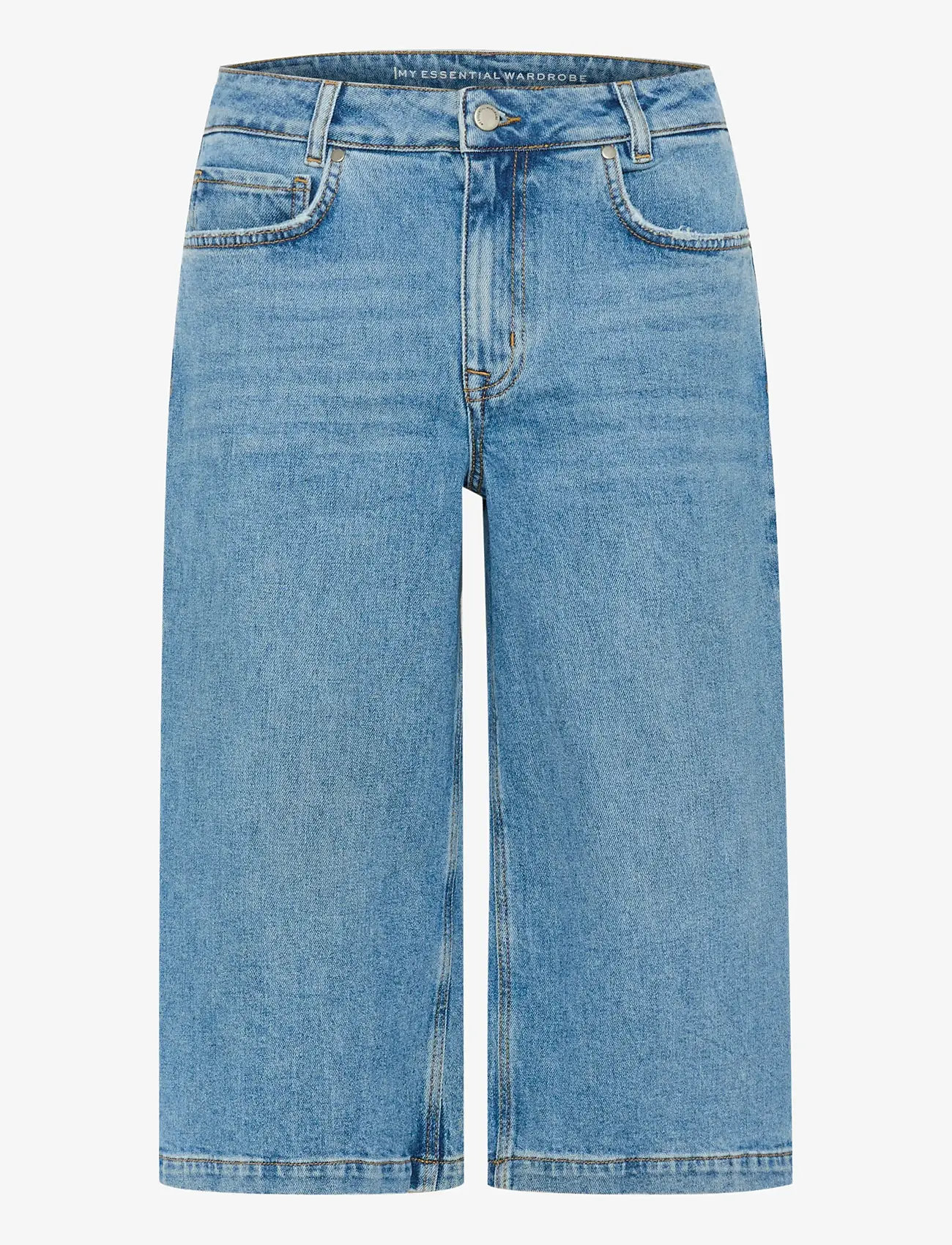 My Essential Wardrobe - DangoMW 139 High X-Wide Shorts - jorts - medium blue wash - 1