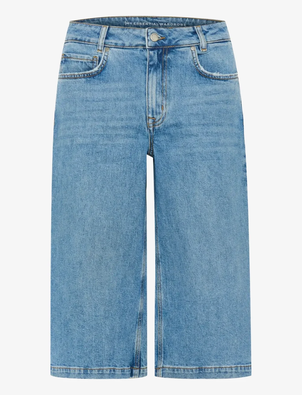 My Essential Wardrobe - DangoMW 139 High X-Wide Shorts - džinsa šorti - medium blue wash - 1