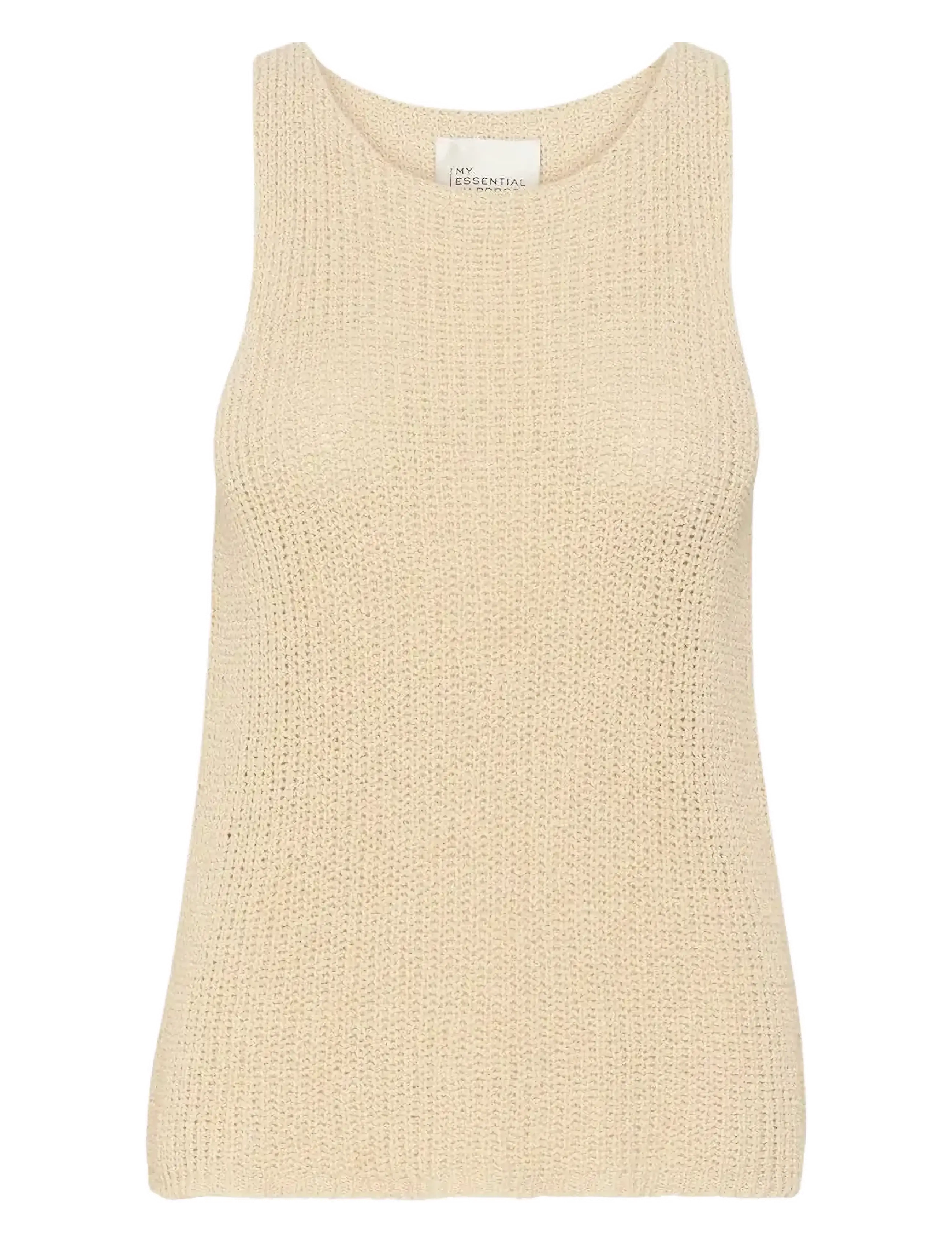 My Essential Wardrobe DivaMW Knit Top - Tøj - ALMOND MILK / cream