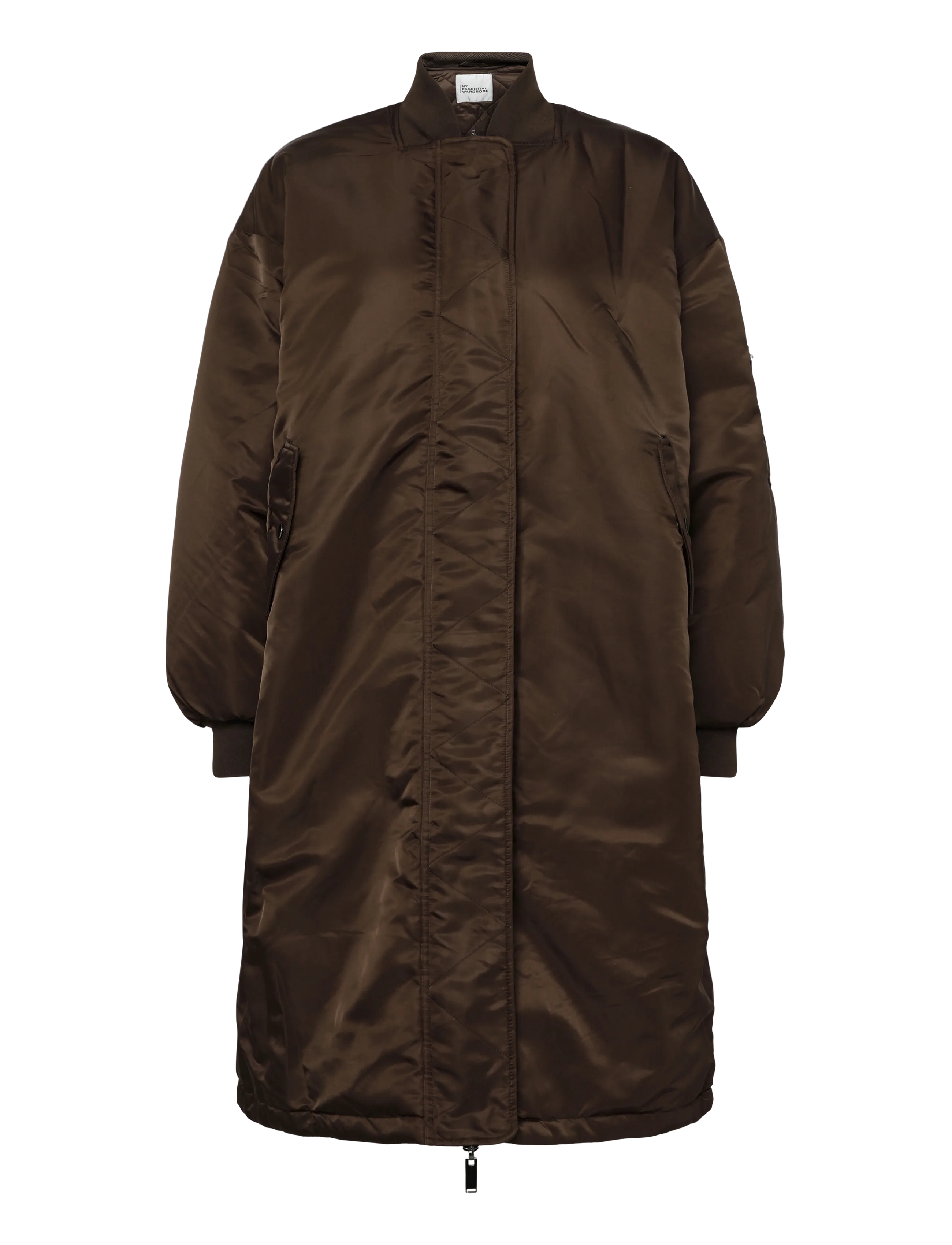 My Essential Wardrobe HelgaMW Reversable Long Jacket - Jakker - DEMITASSE / brown