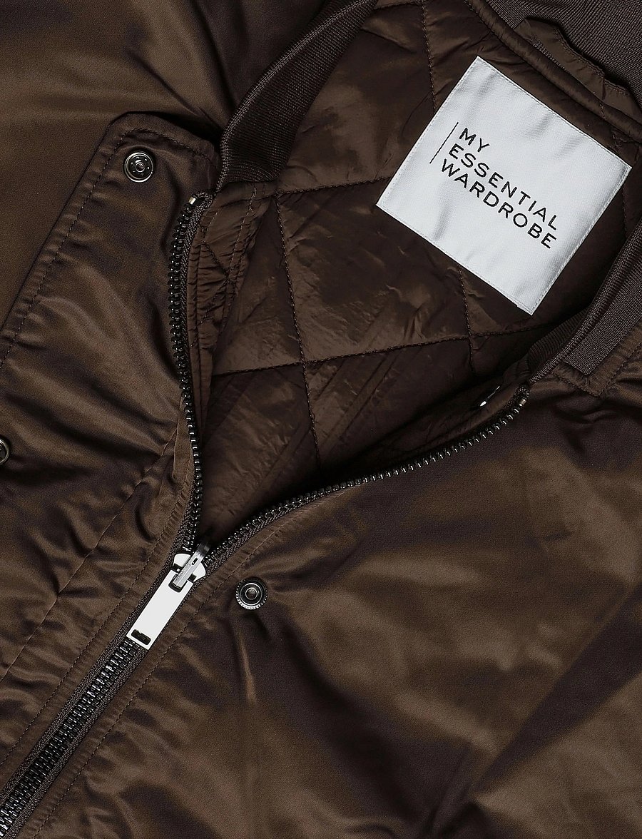 My Essential Wardrobe - HelgaMW Reversable Long Jacket - demitasse - 2