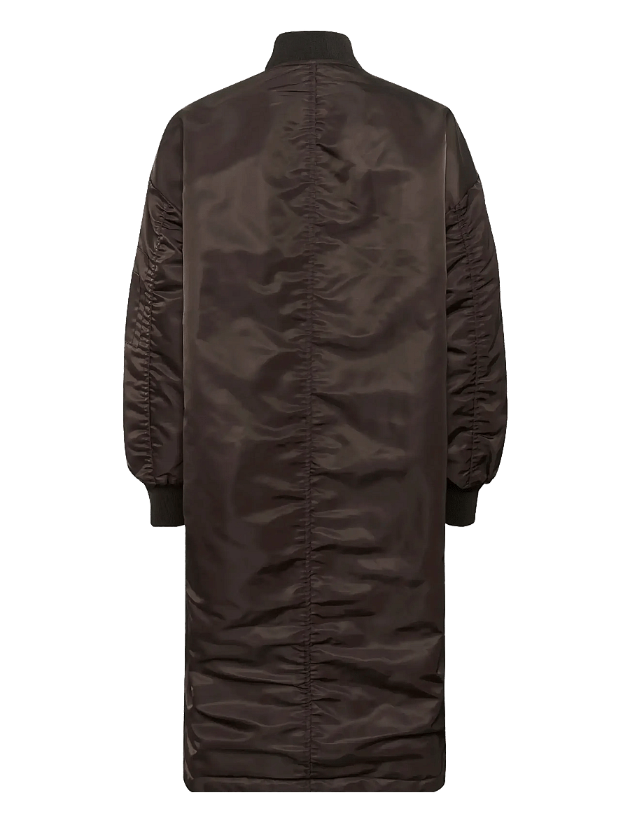 My Essential Wardrobe - HelgaMW Reversable Long Jacket - bomberjackor - espresso - 2