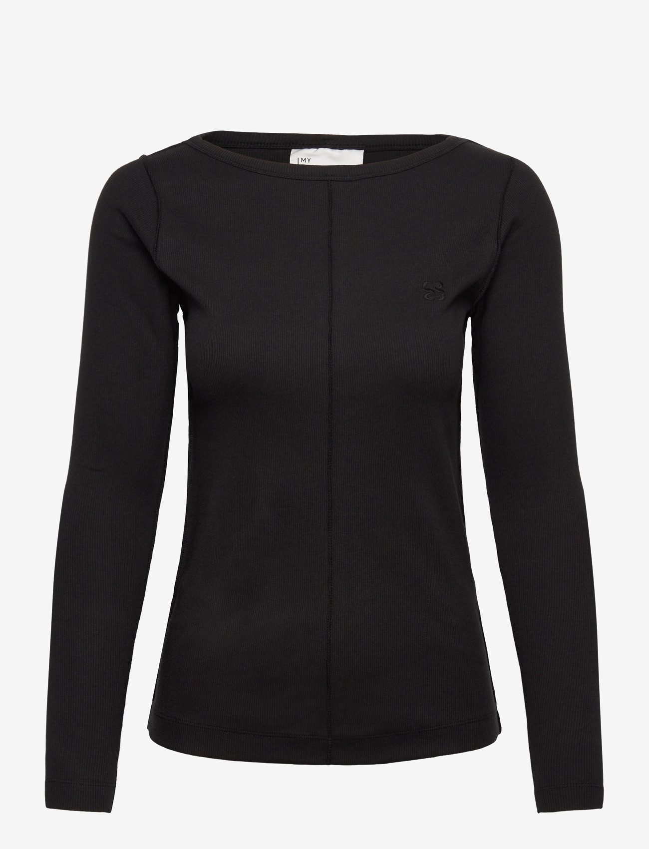 My Essential Wardrobe - MandyMW Boatneck LS Blouse - langærmede toppe - black - 0