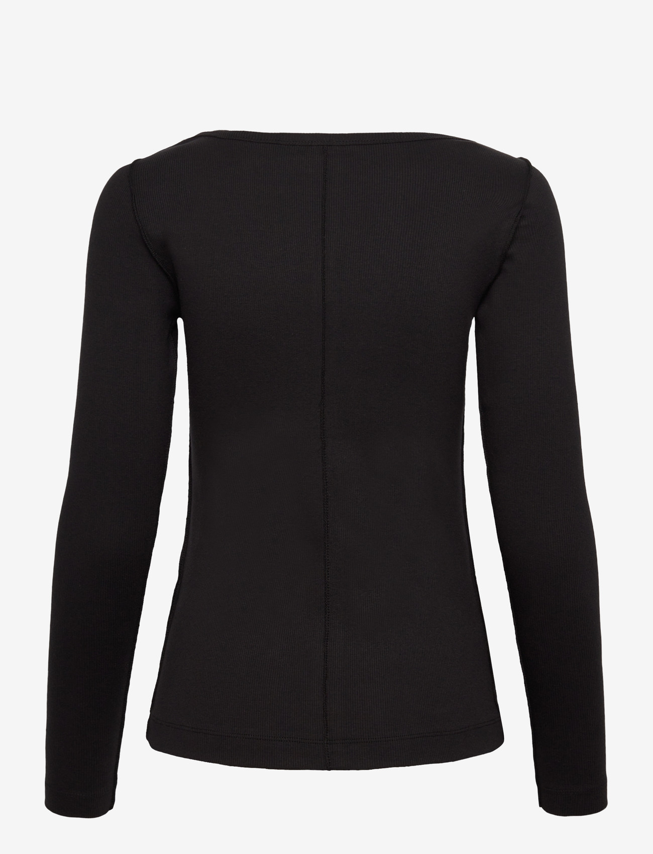 My Essential Wardrobe - MandyMW Boatneck LS Blouse - langærmede toppe - black - 1