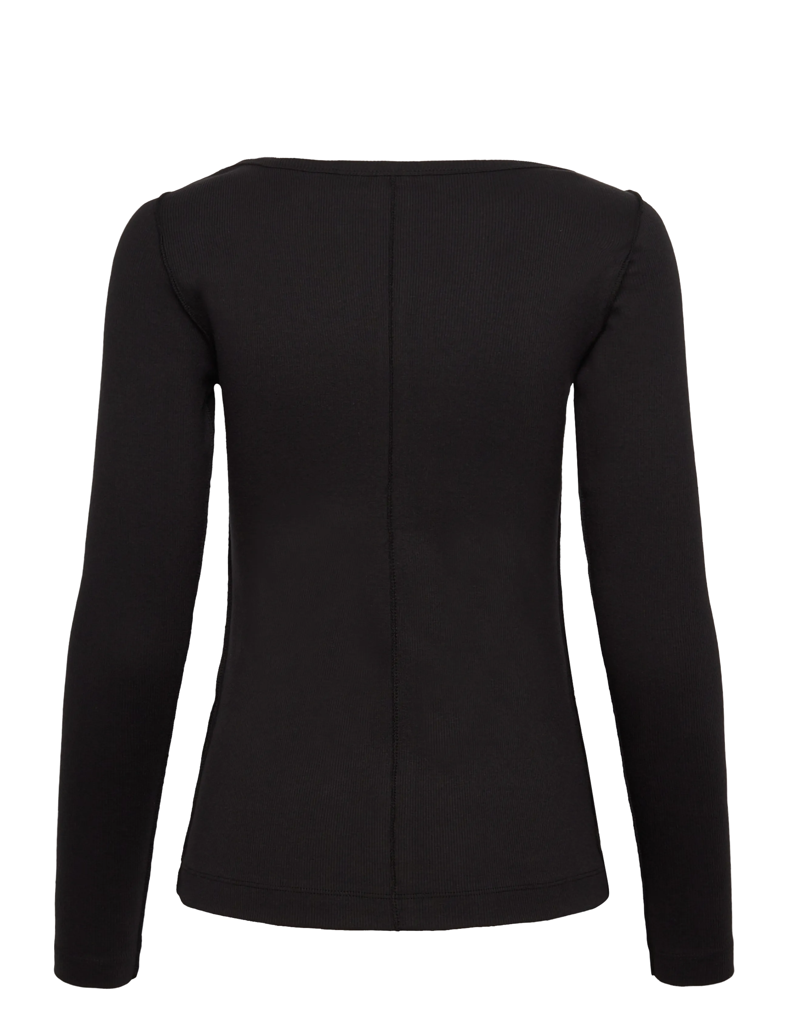 My Essential Wardrobe - MandyMW Boatneck LS Blouse - long-sleeved tops - black - 1