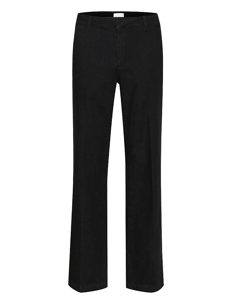 My Essential Wardrobe - 30 THE LARA 115 PANT - wide leg jeans - black wash - 1