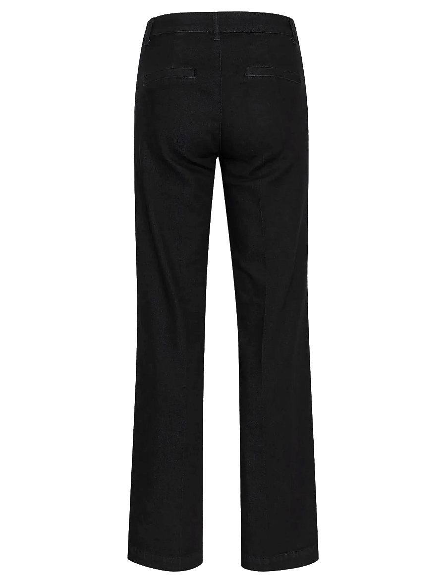 My Essential Wardrobe - JEANS WIDE 30 THE LARA 115 - gerade jeans - black wash - 2