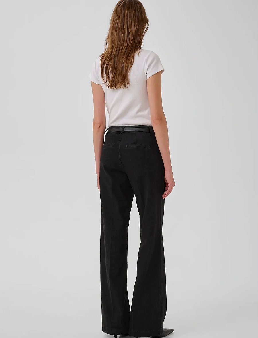 My Essential Wardrobe - JEANS WIDE 30 THE LARA 115 - gerade jeans - black wash - 4