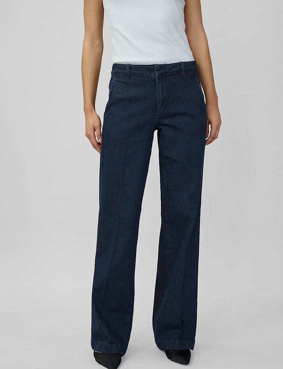 My Essential Wardrobe - JEANS WIDE 30 THE LARA 115 - straight jeans - dark blue un-wash - 0
