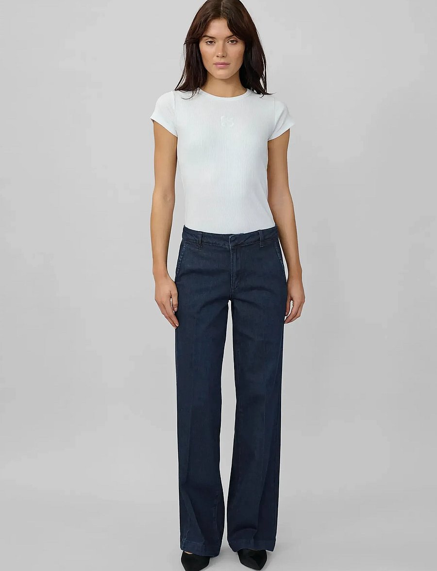 My Essential Wardrobe - JEANS WIDE 30 THE LARA 115 - straight jeans - dark blue un-wash - 3