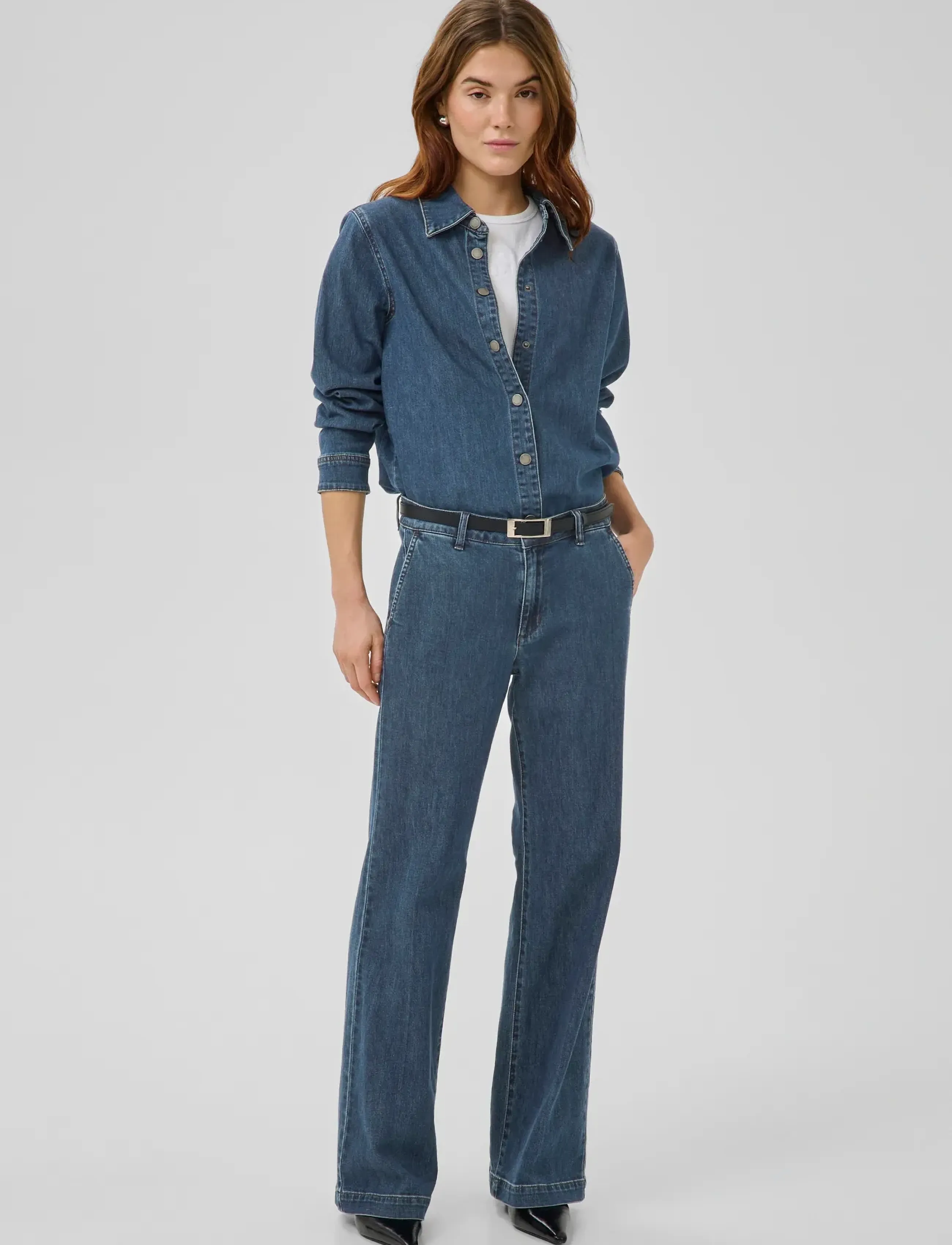 My Essential Wardrobe - JEANS WIDE 30 THE LARA 115 - straight jeans - dark blue wash - 3