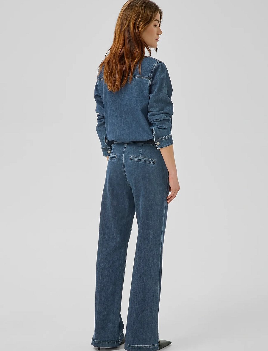 My Essential Wardrobe - JEANS WIDE 30 THE LARA 115 - straight jeans - dark blue wash - 4