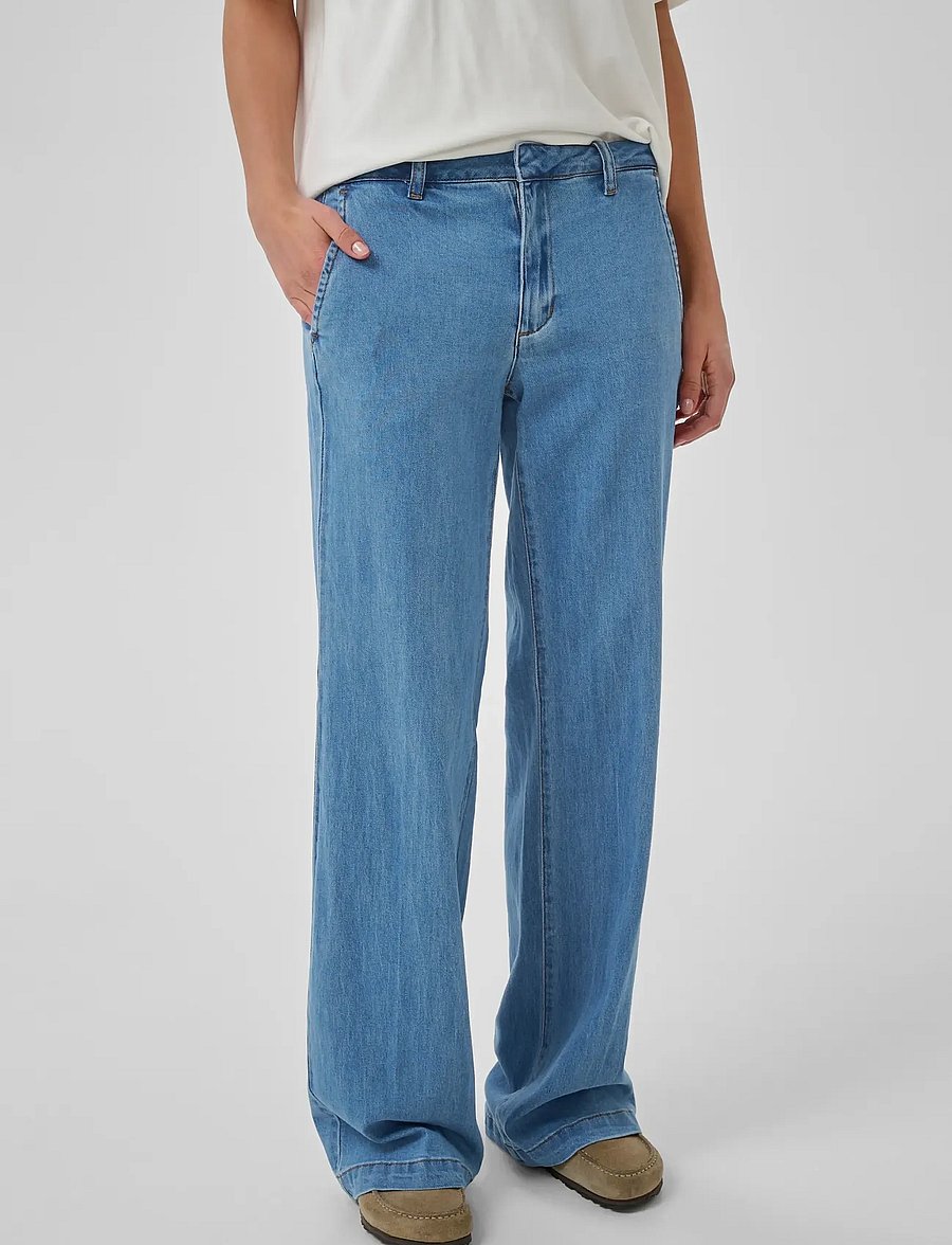 My Essential Wardrobe - JEANS WIDE 30 THE LARA 115 - straight jeans - medium blue wash - 0