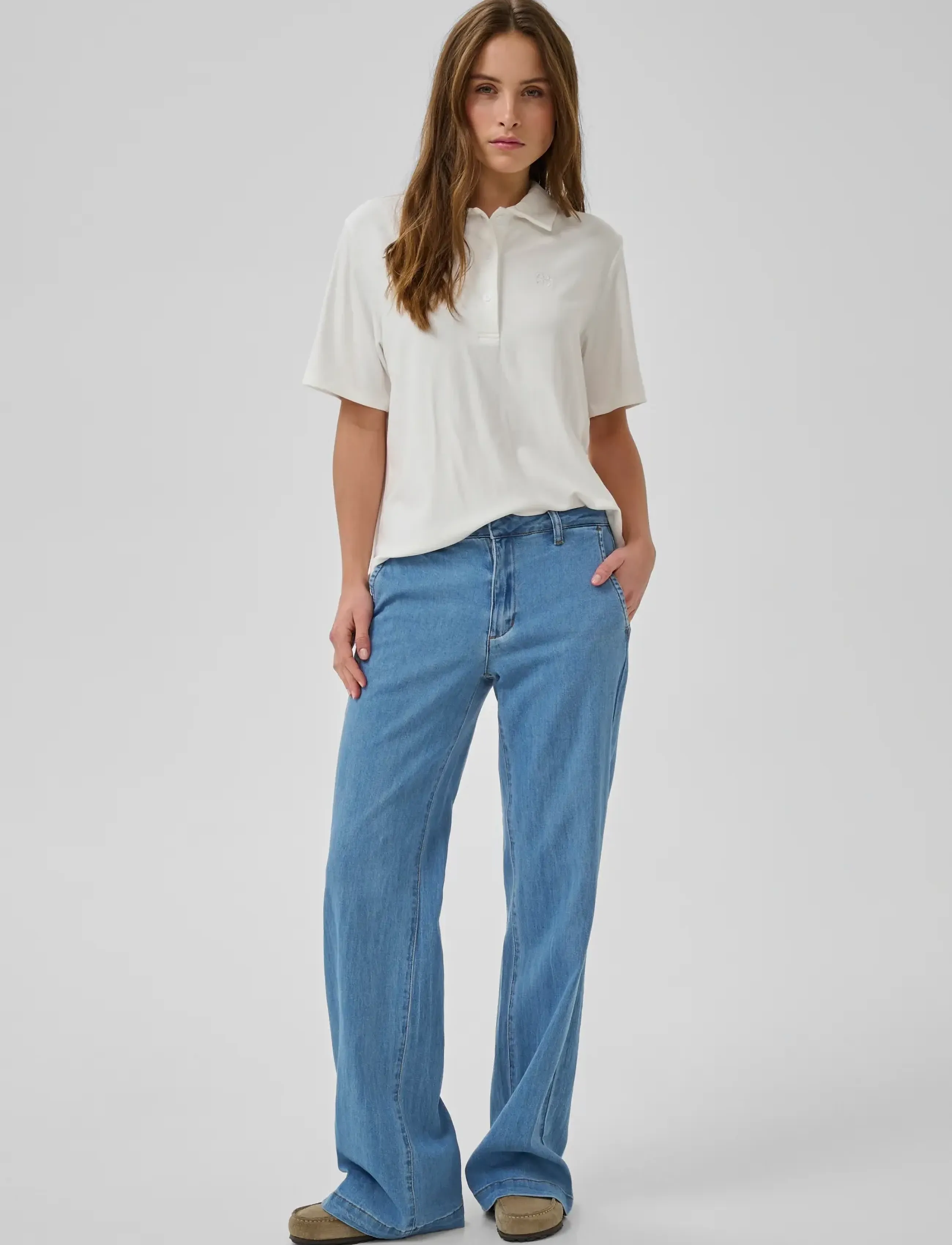 My Essential Wardrobe - 30 THE LARA 115 PANT - straight jeans - medium blue wash - 3