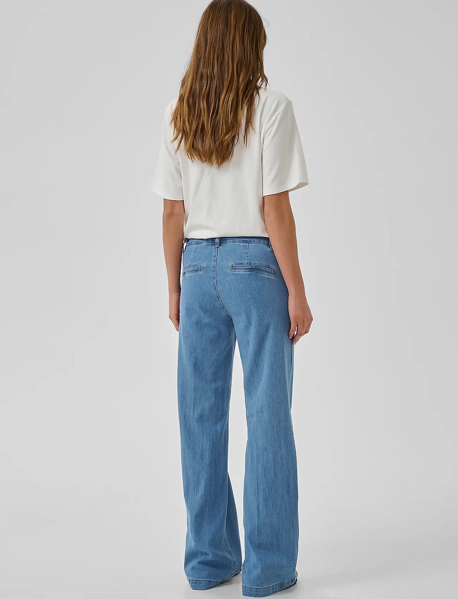 My Essential Wardrobe - JEANS WIDE 30 THE LARA 115 - straight jeans - medium blue wash - 4