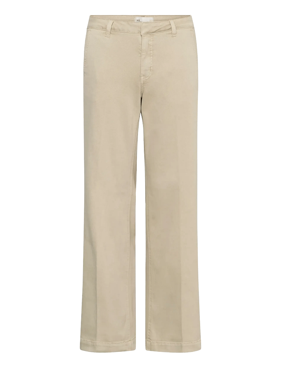 My Essential Wardrobe - Pant Wide MWLara 149 - sirged püksid - oatmeal - 1