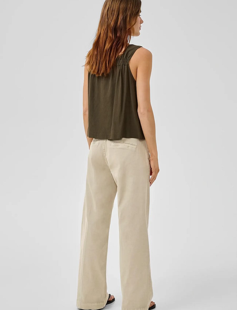 My Essential Wardrobe - Pant Wide MWLara 149 - sirged püksid - oatmeal - 4