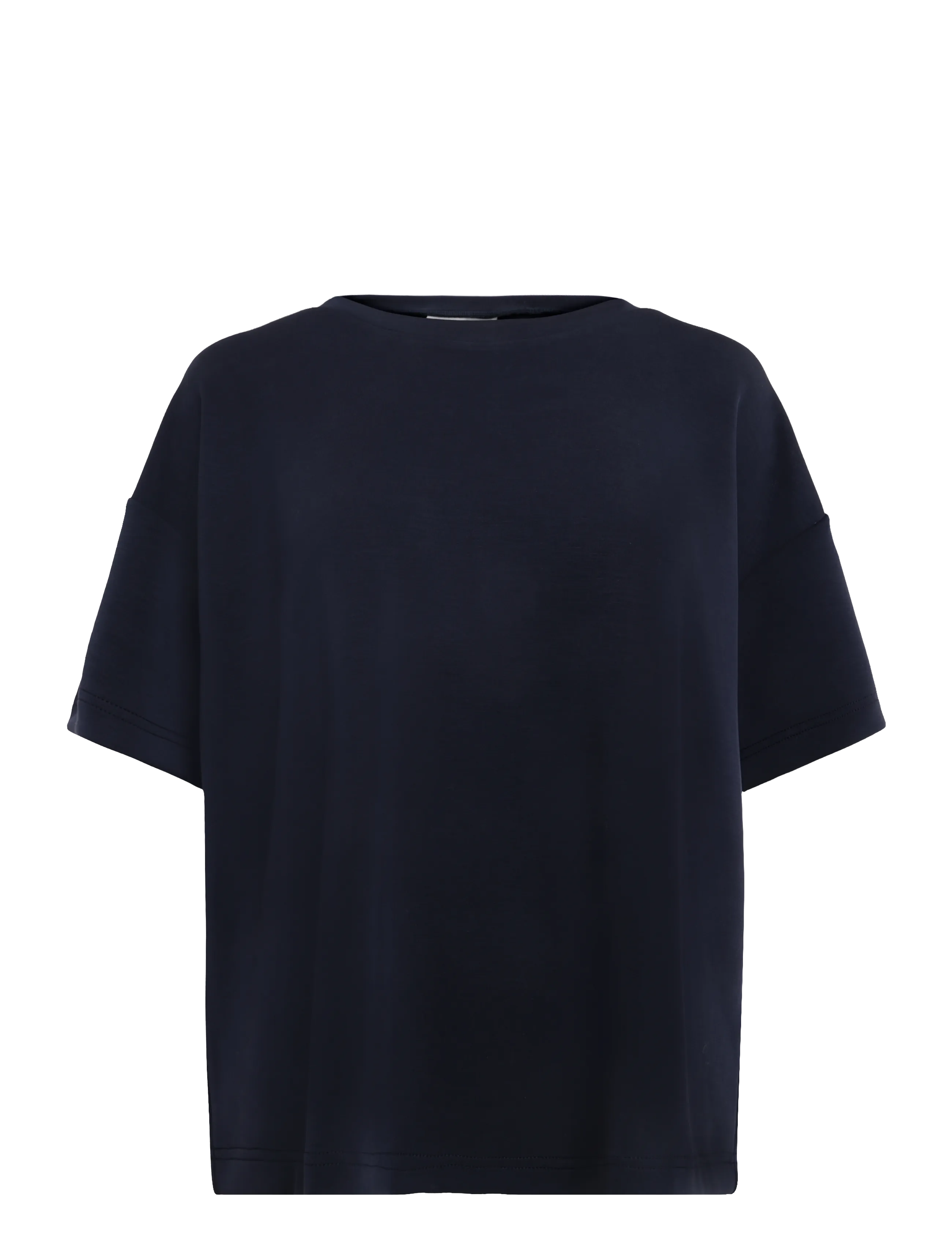 My Essential Wardrobe HelleMW EMB Boxy Tee - My Essential Wardrobe - DARK SAPPHIRE BLUE / navy