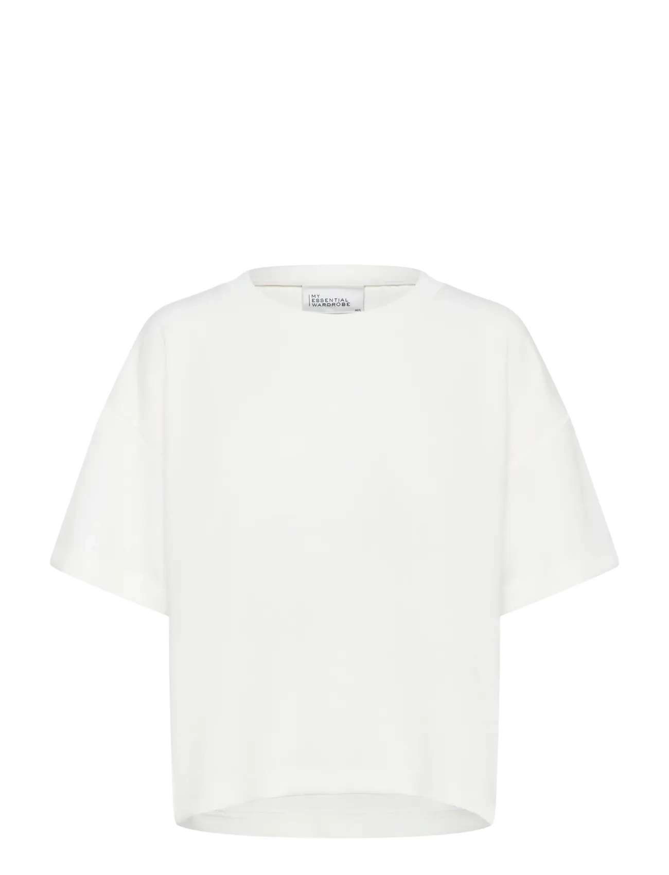 My Essential Wardrobe HelleMW EMB Boxy Tee - My Essential Wardrobe - SNOW WHITE / white
