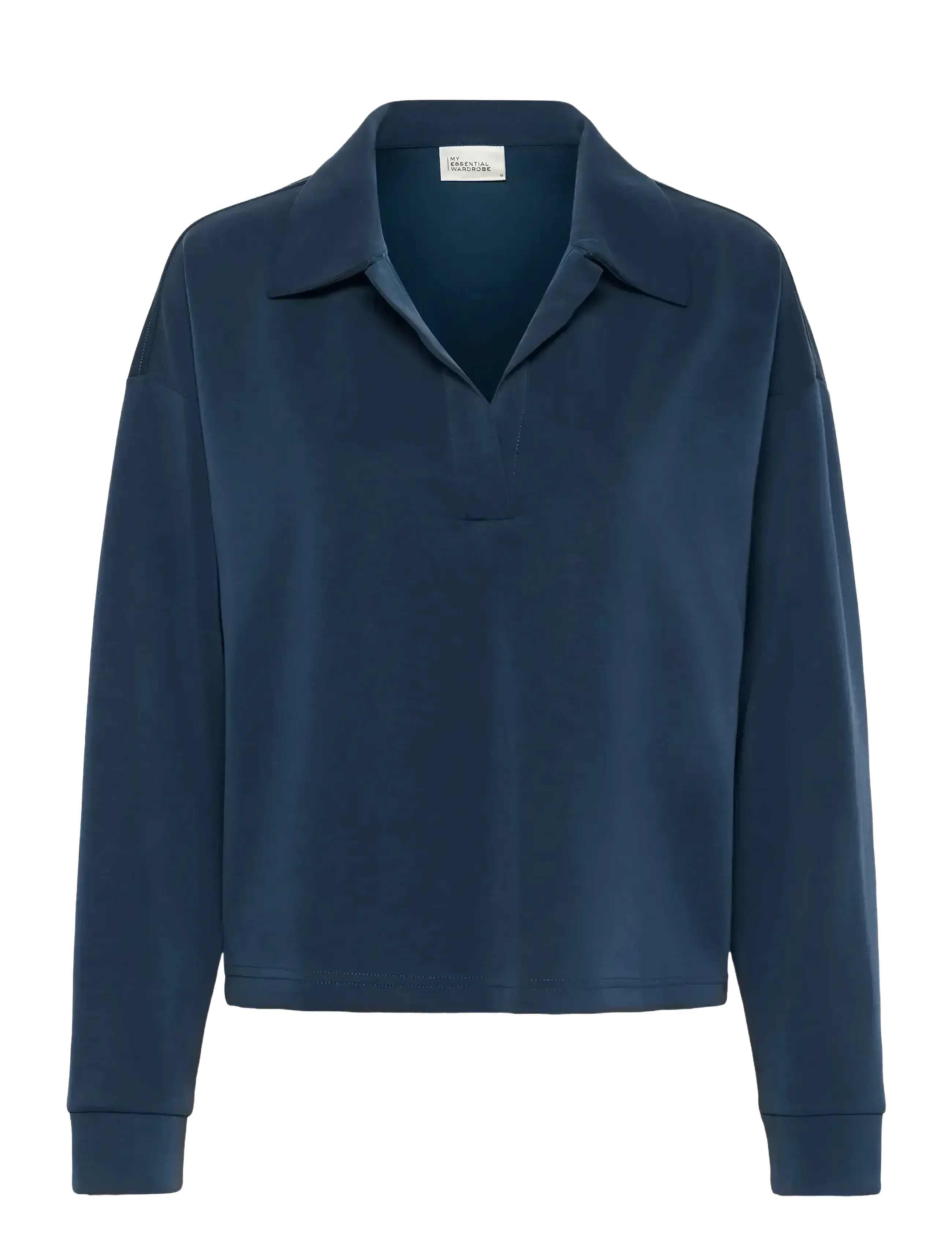 My Essential Wardrobe HelleMW Polo Blouse - Pikkade varrukatega pluusid - AFTER MIDNIGHT / blue