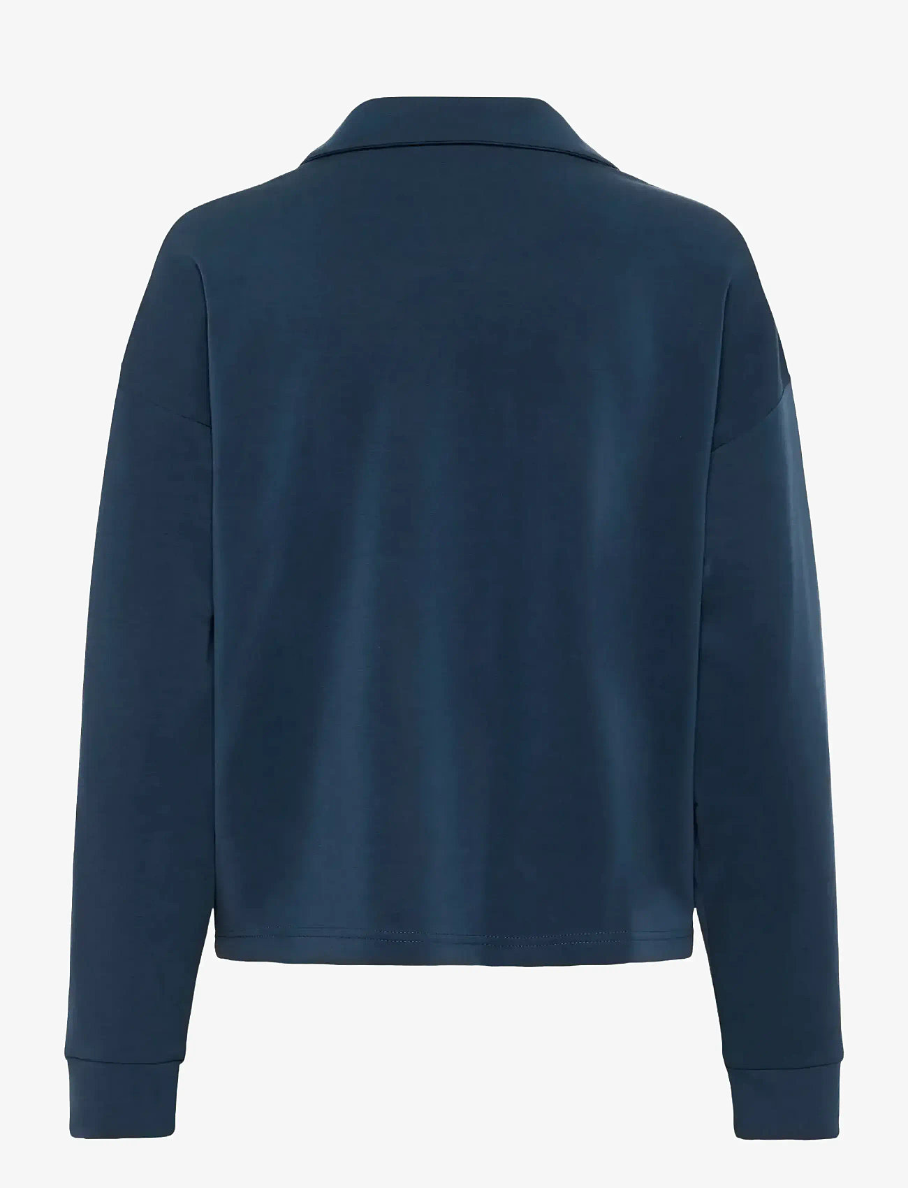 My Essential Wardrobe - HelleMW Polo Blouse - pitkähihaiset puserot - after midnight - 2