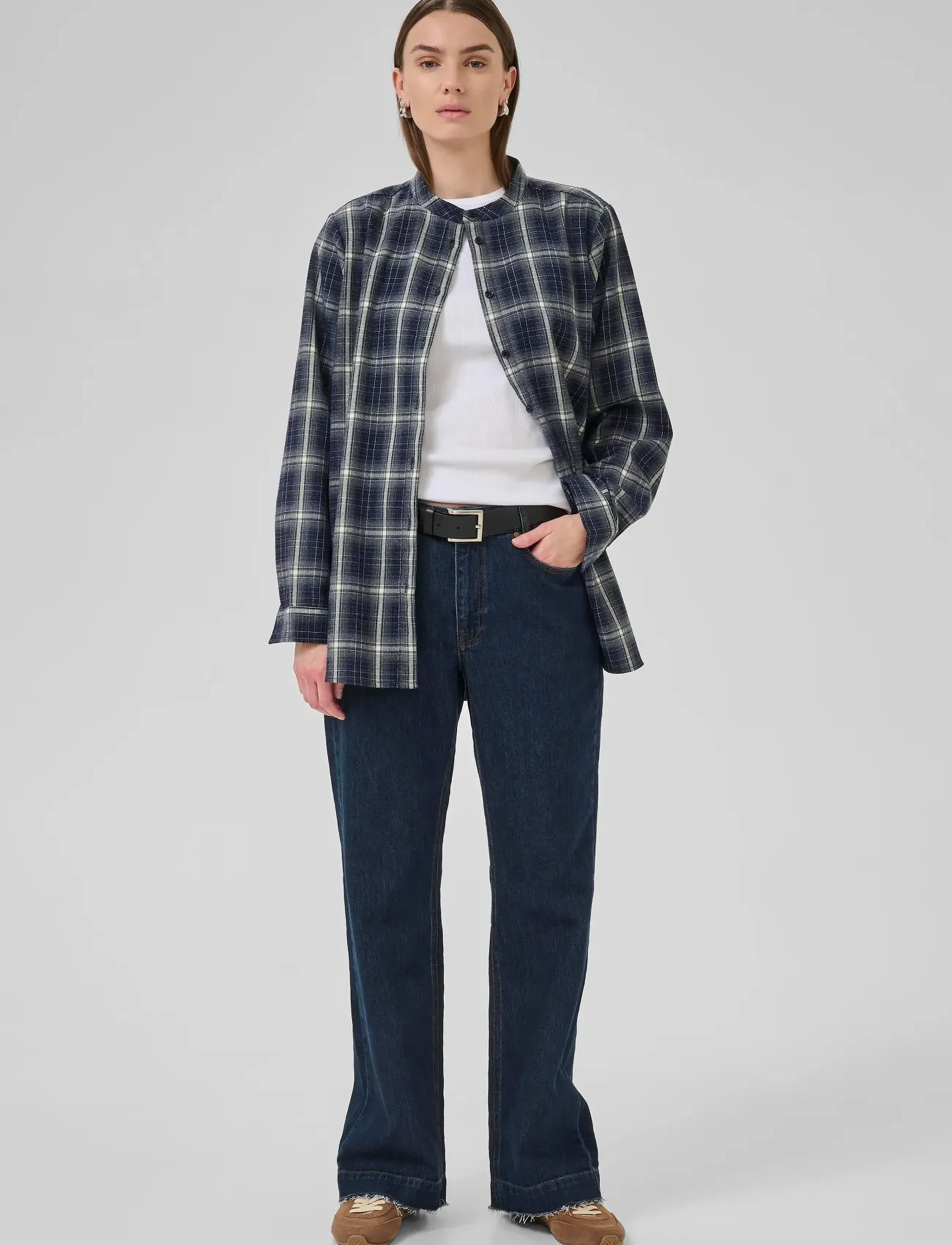 My Essential Wardrobe - MarlyMW Shirt - långärmade skjortor - after midnight check - 3