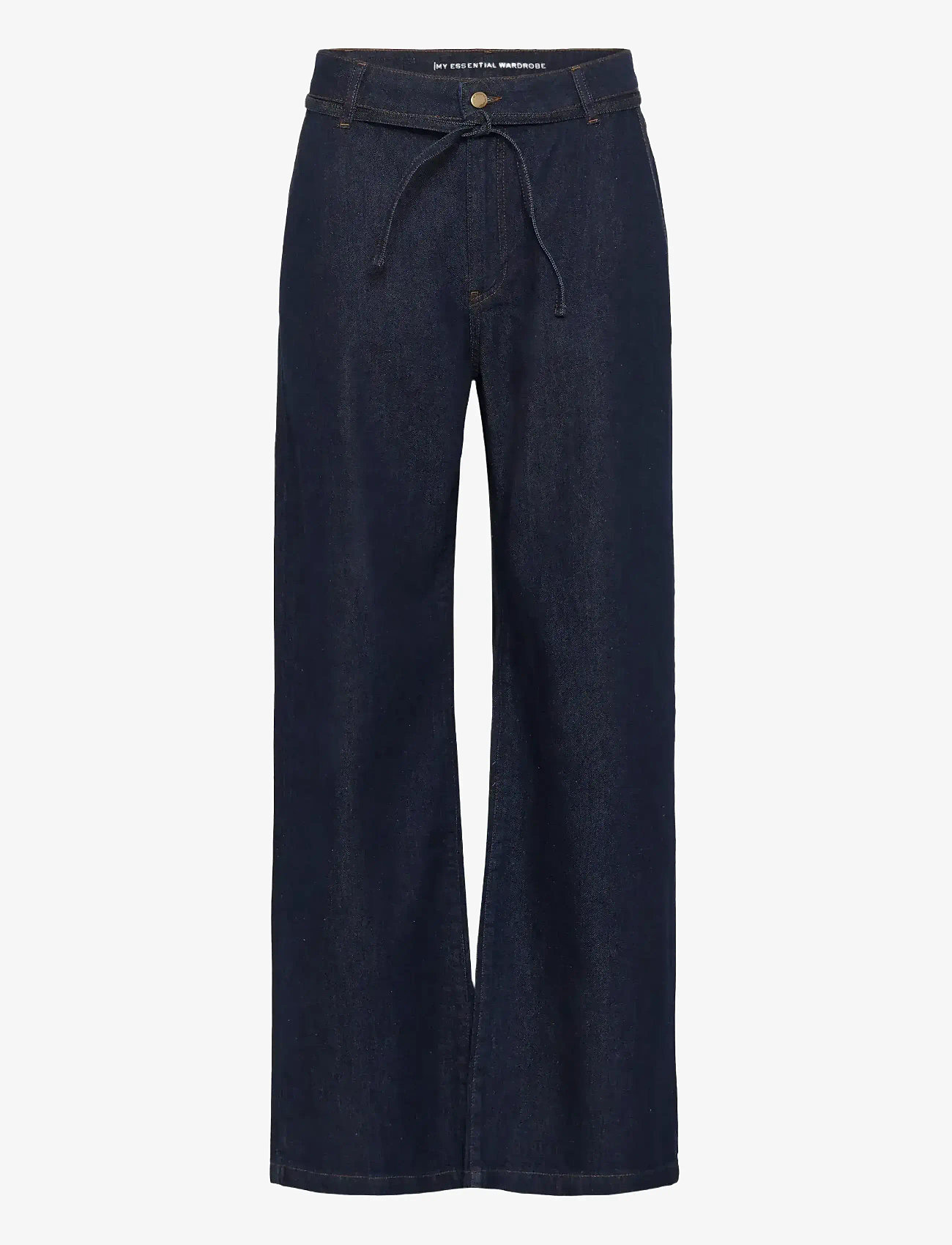 My Essential Wardrobe - MWCleo 143 Mid Wide - wide leg jeans - dark blue un-wash - 1