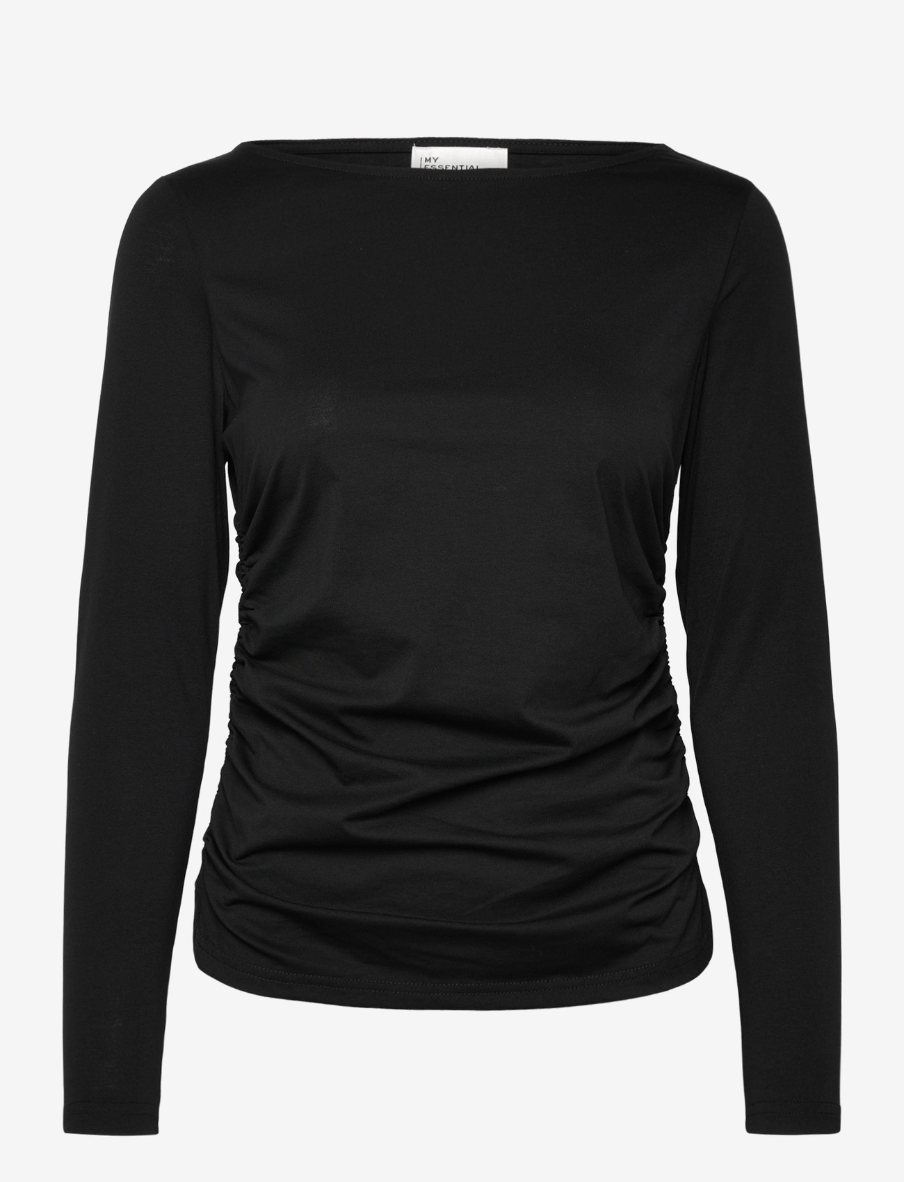 My Essential Wardrobe - LeaMW Blouse - langärmlige tops - black - 0