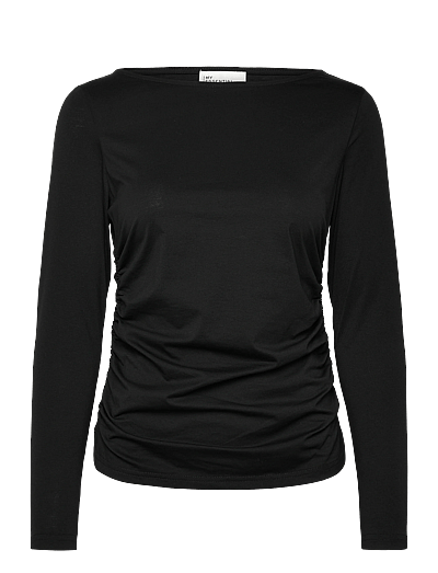 My Essential Wardrobe LeaMW Blouse - T-shirts & Tops - BLACK / black