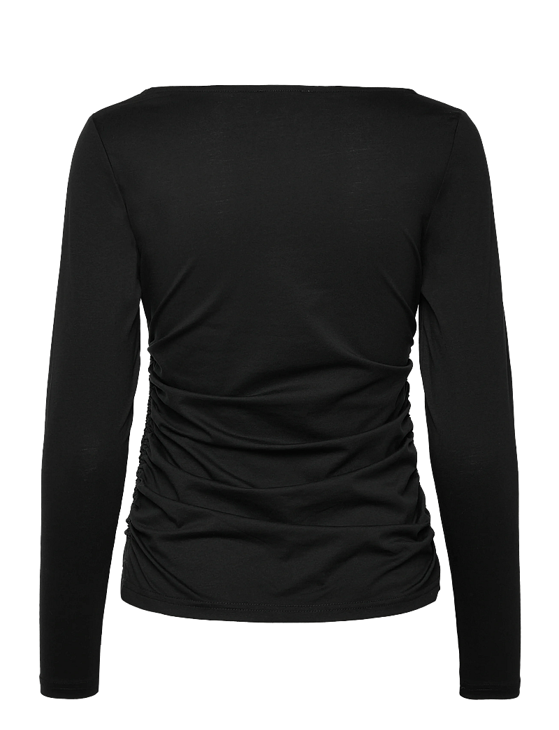 My Essential Wardrobe - LeaMW Blouse - langärmlige tops - black - 1