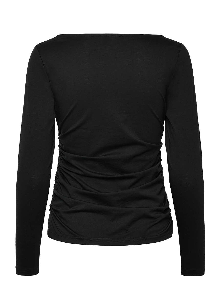 My Essential Wardrobe - LeaMW Blouse - långärmade toppar - black - 1