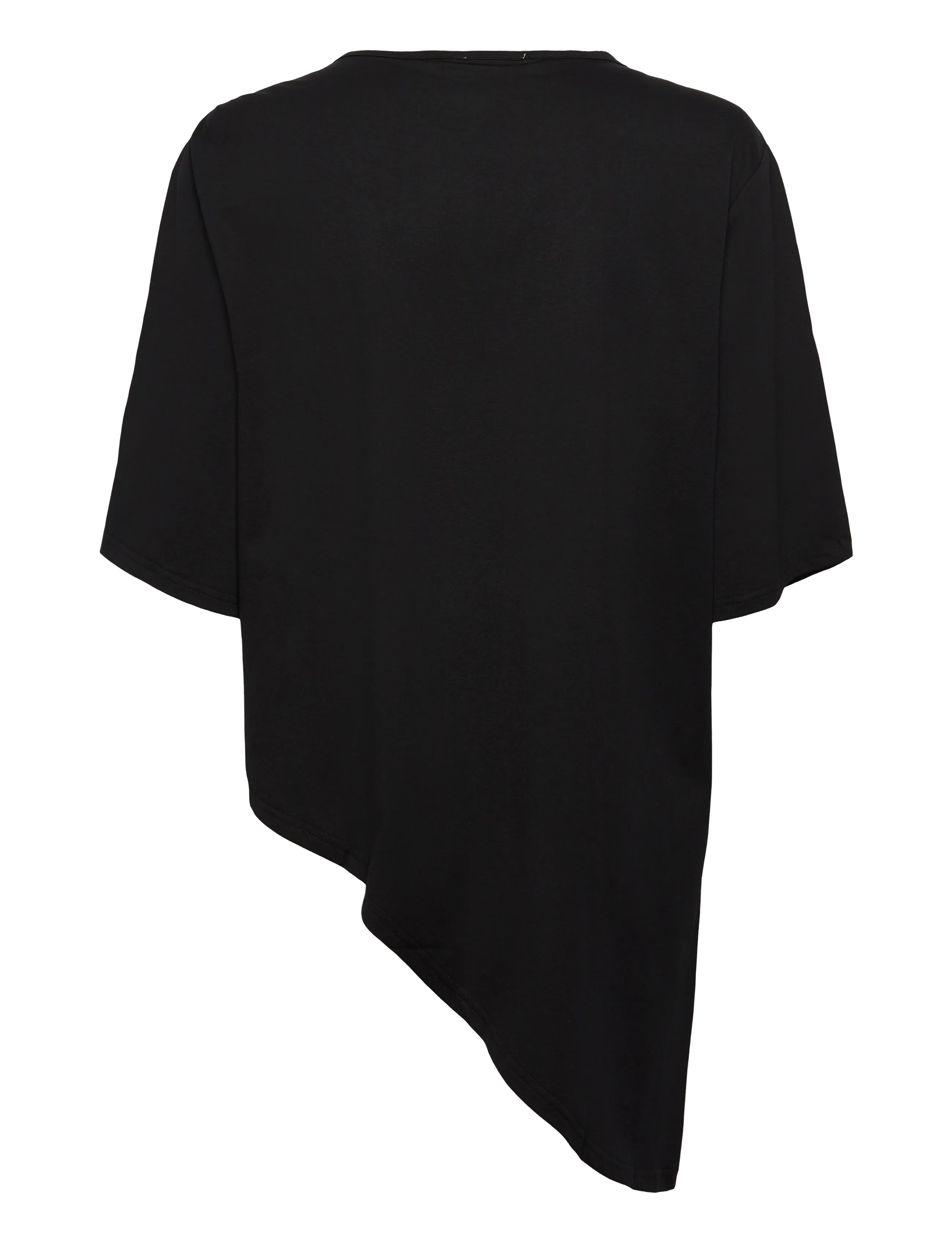My Essential Wardrobe - LeaMW Asymetric Tee - long-sleeved tops - black - 1