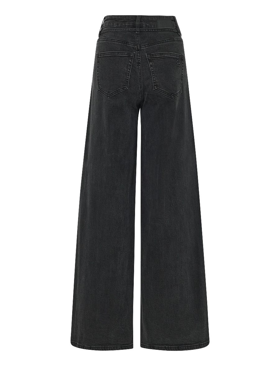 My Essential Wardrobe - Jeans Wide MWKaro 144 - hosen mit weitem bein - dark grey wash - 1