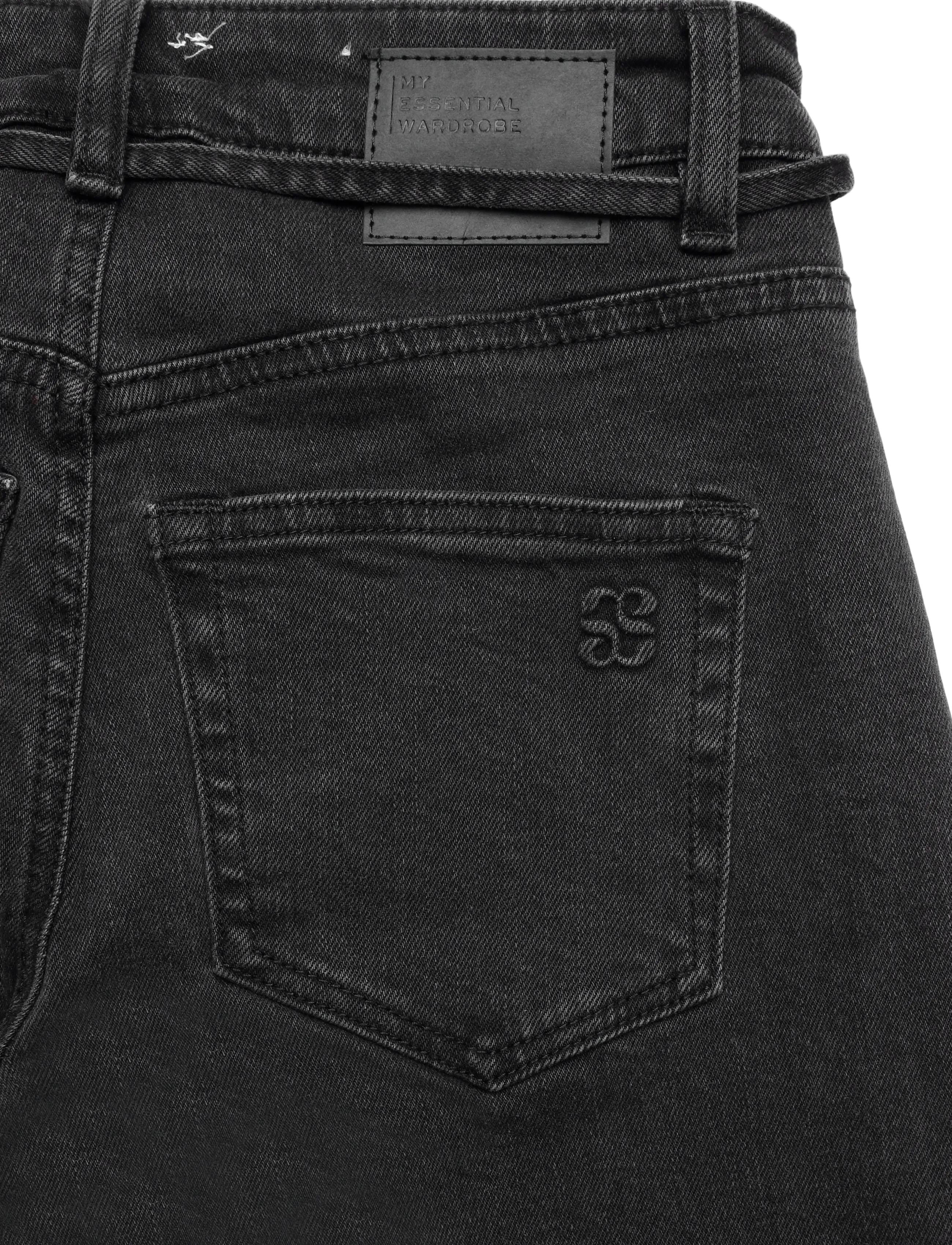 My Essential Wardrobe - Jeans Wide MWKaro 144 - hosen mit weitem bein - dark grey wash - 4