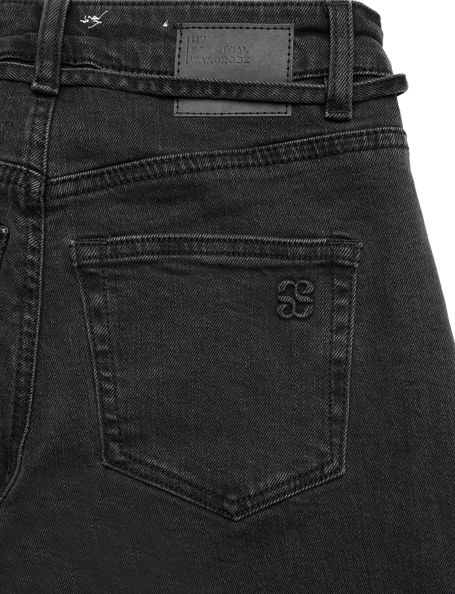 My Essential Wardrobe - Jeans Wide MWKaro 144 - hosen mit weitem bein - dark grey wash - 4