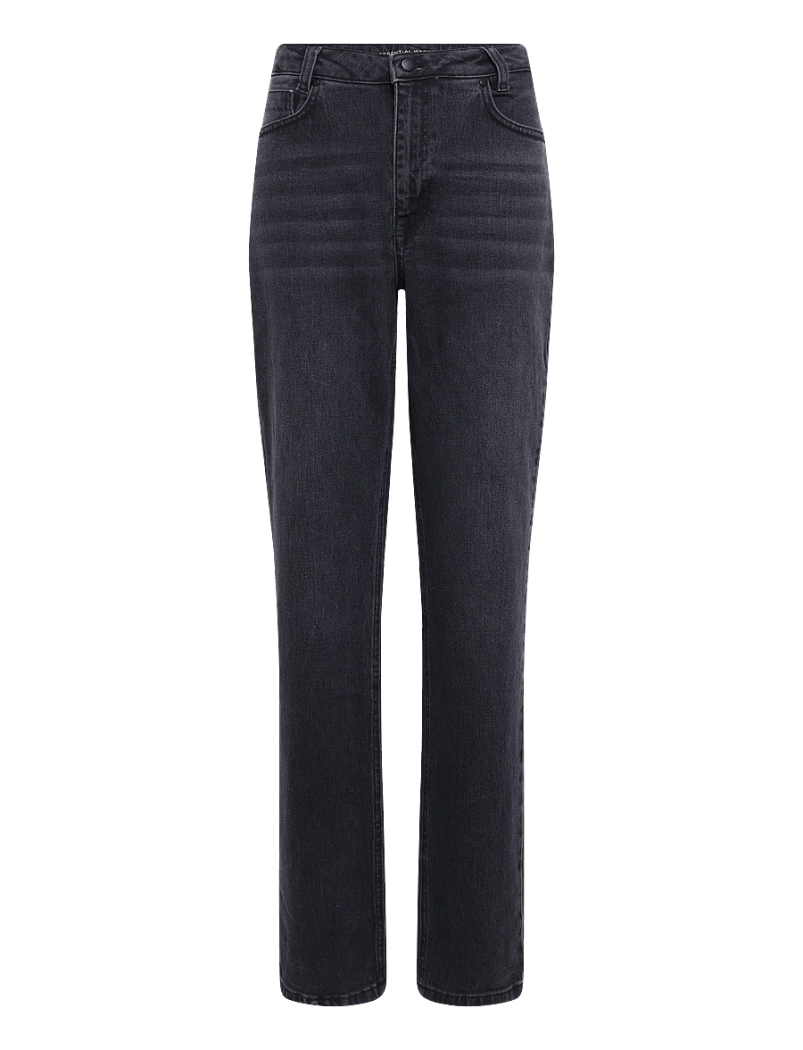 My Essential Wardrobe - JEANS STRAIGHT 07 THE ISA 139 - straight jeans - black retro wash - 0