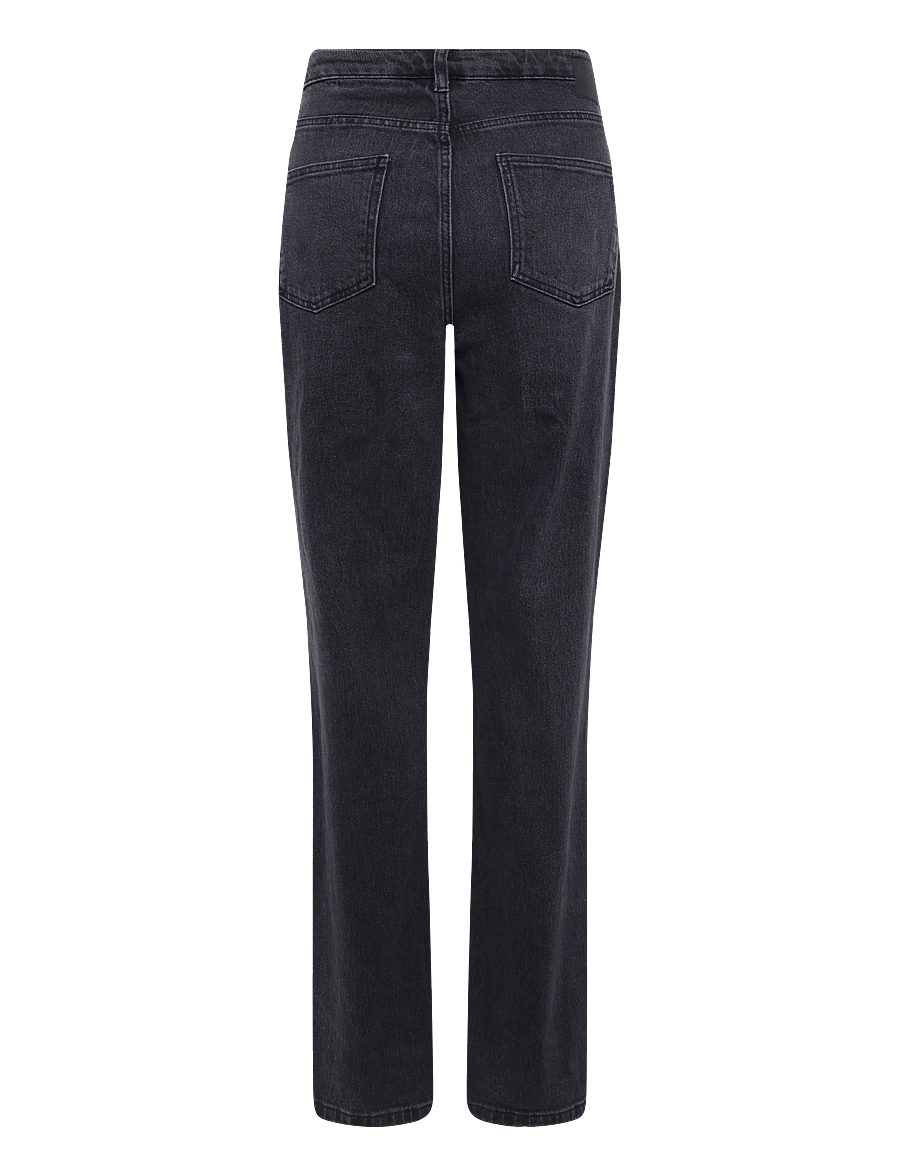 My Essential Wardrobe - JEANS STRAIGHT 07 THE ISA 139 - straight jeans - black retro wash - 1
