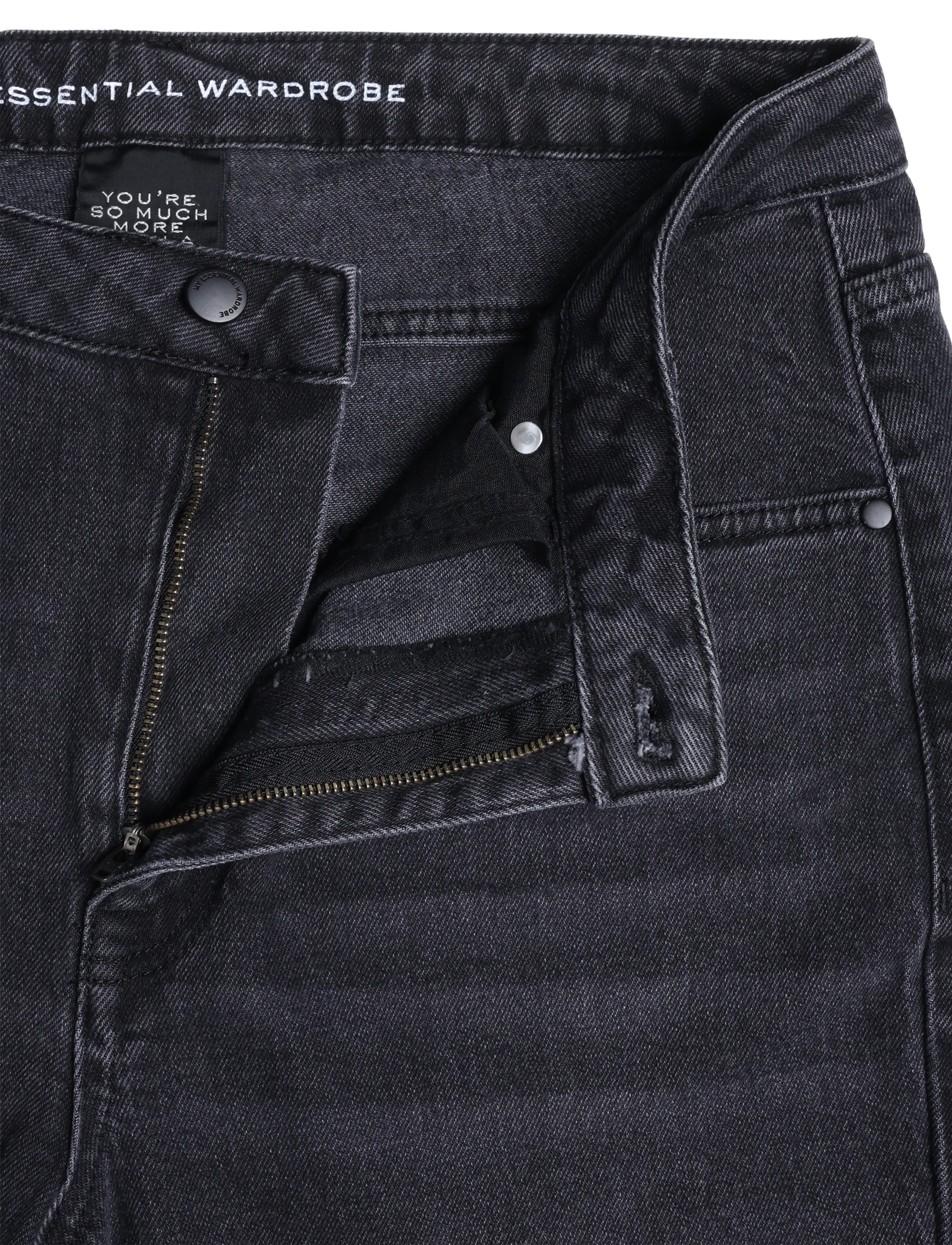 My Essential Wardrobe - JEANS STRAIGHT 07 THE ISA 139 - straight jeans - black retro wash - 3