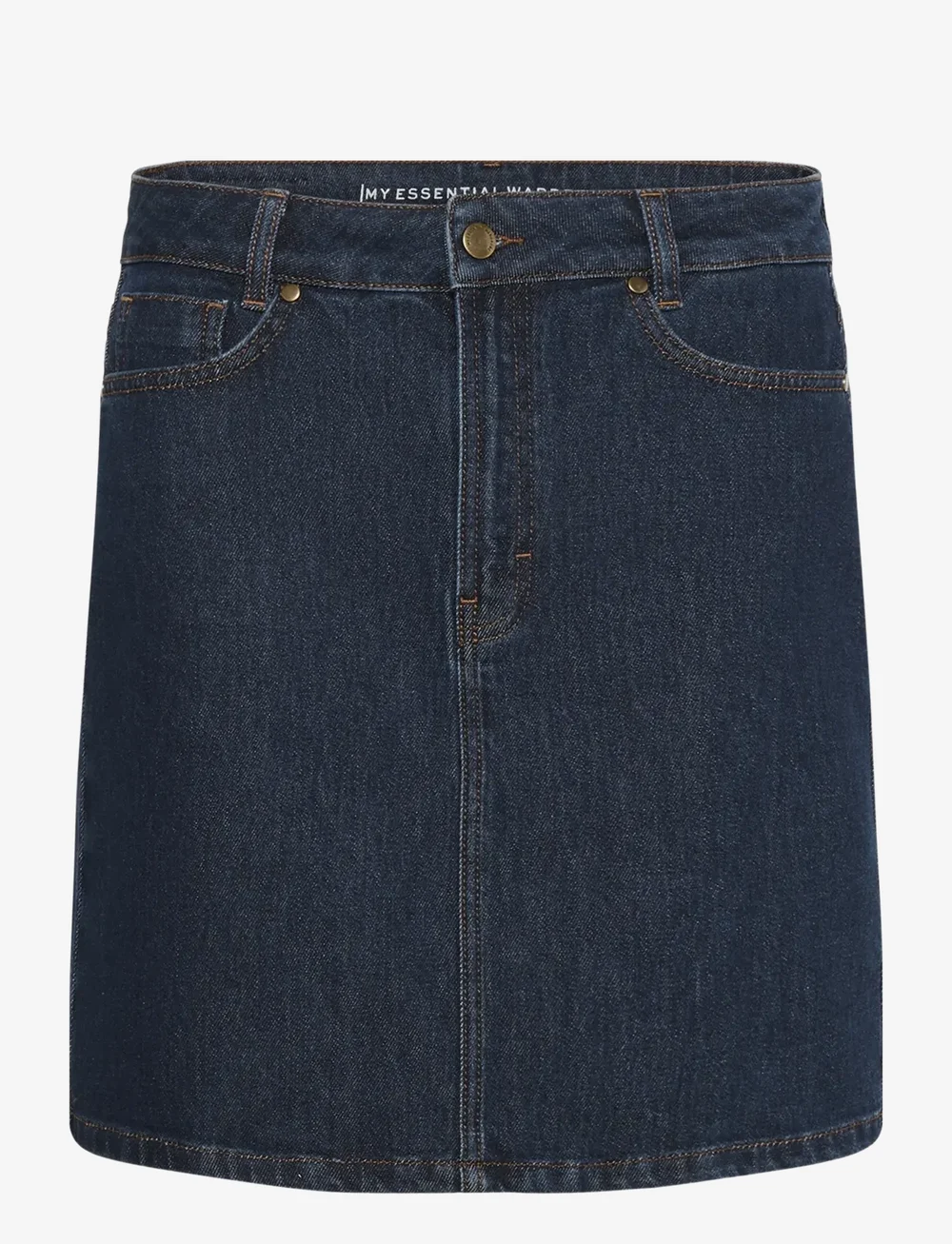 My Essential Wardrobe - MWCady 139 Mid Skirt - denimskjørt - dark blue un-wash - 1