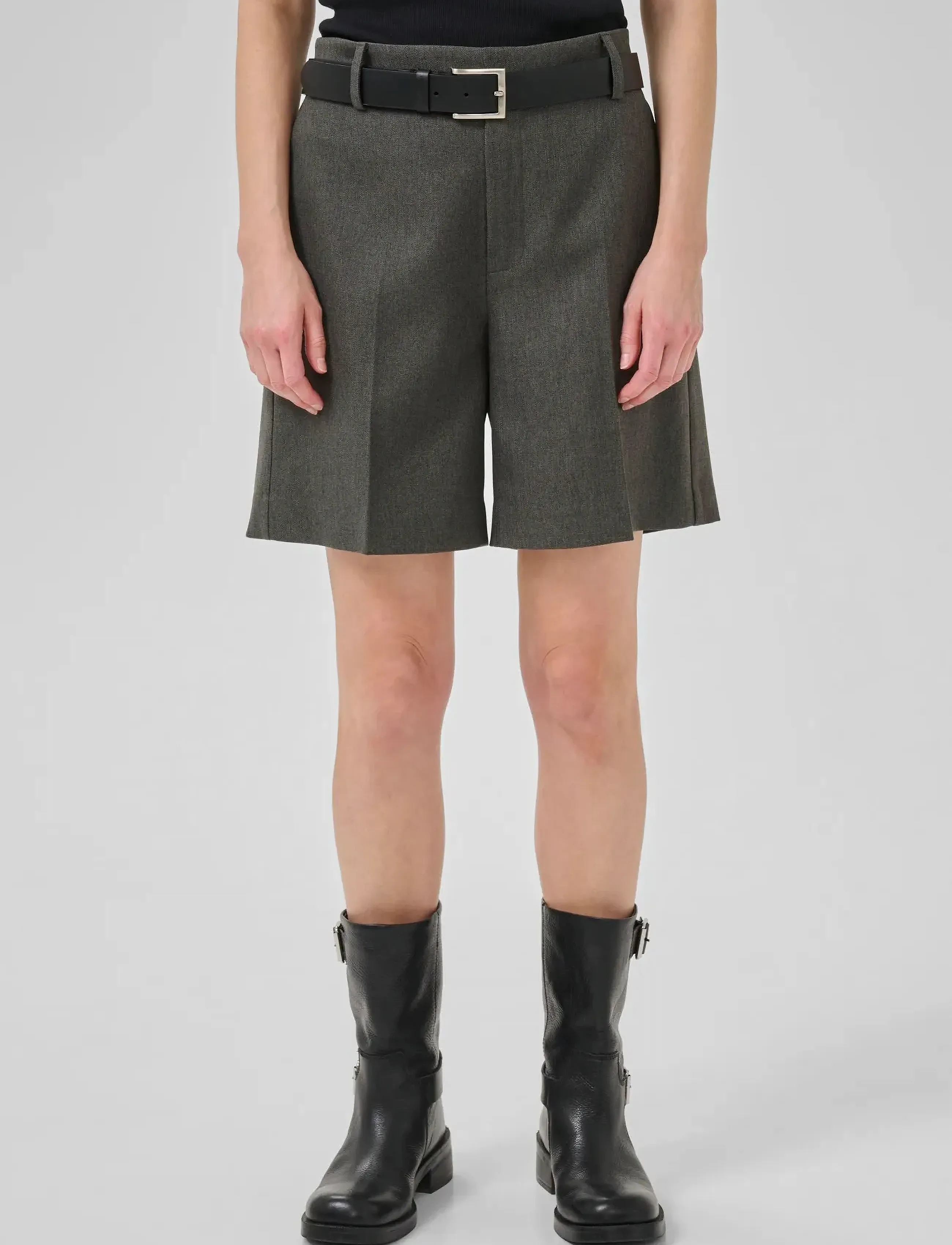My Essential Wardrobe Spacemw Shorts, 40, Grey, Shorts > Afslappede Shorts, Dame