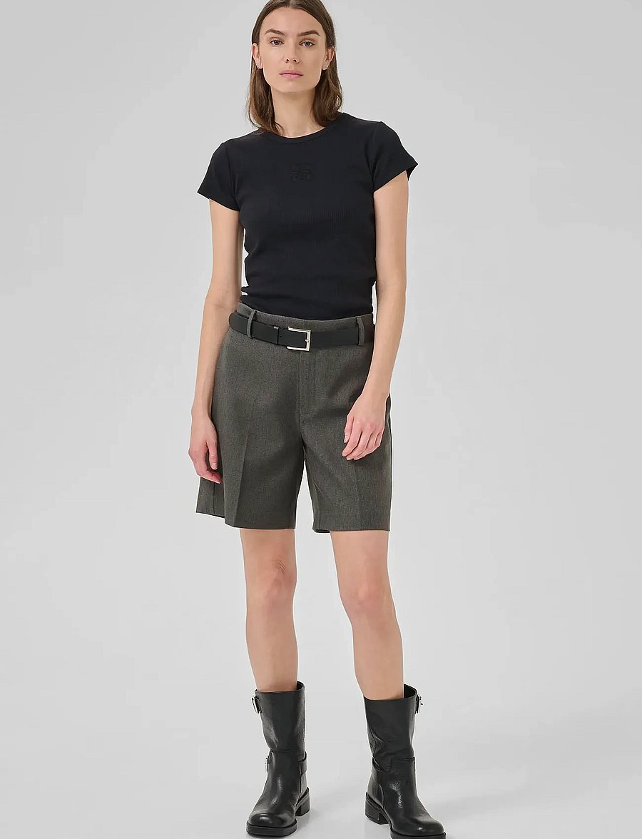 My Essential Wardrobe - SpaceMW Shorts - freizeitshorts - dark shadow - 3