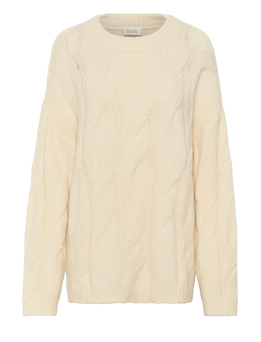 My Essential Wardrobe - WillMW Knit Pullover - jumpers - snow white - 1