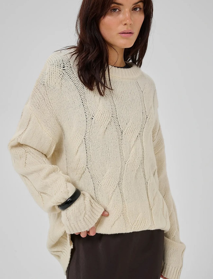 My Essential Wardrobe - WillMW Knit Pullover - jumpers - snow white - 5