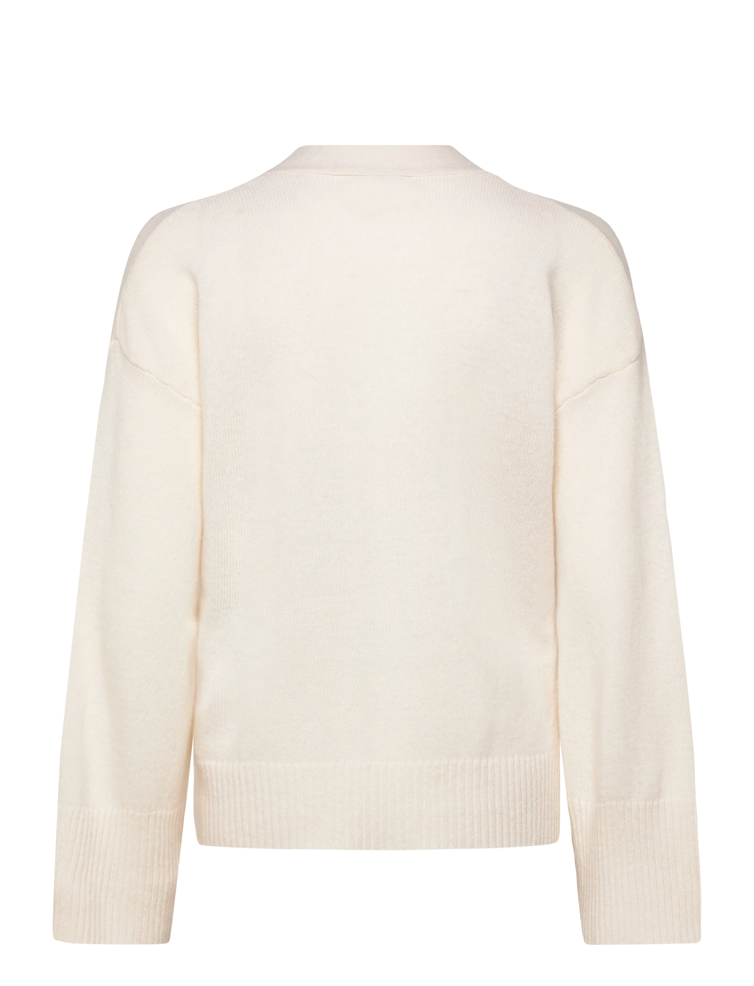 My Essential Wardrobe - HuxiMW V-Neck Pullover - trøjer - snow white - 1