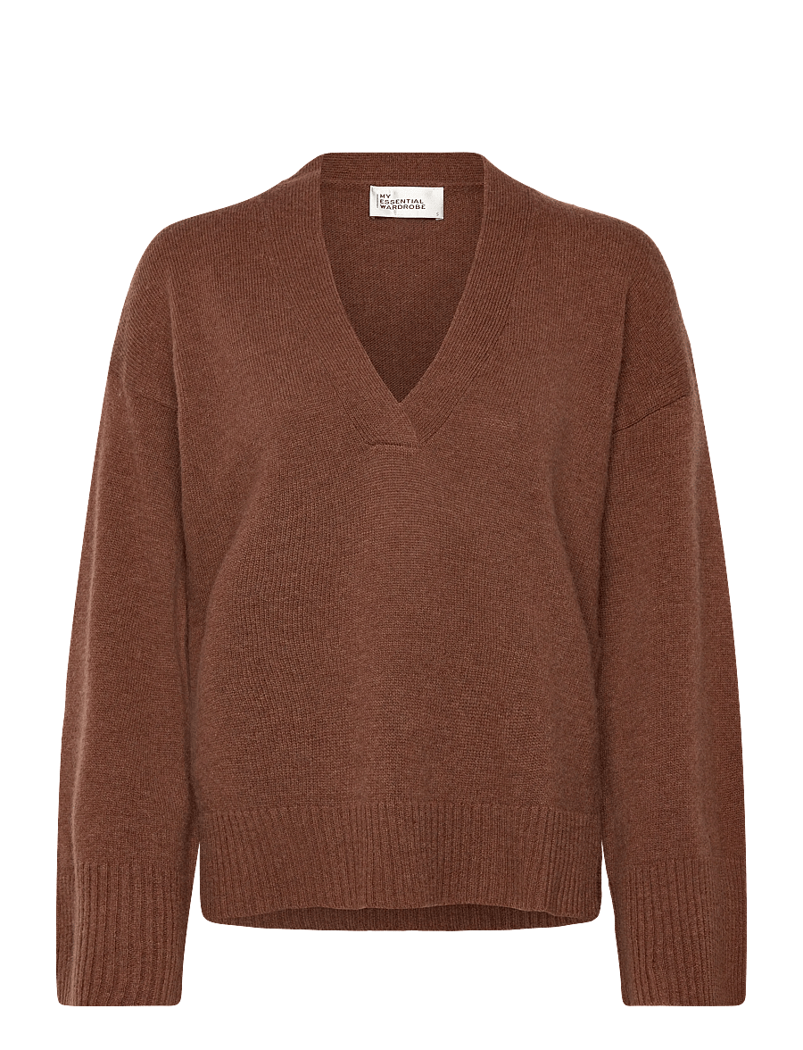 My Essential Wardrobe - HuxiMW V-Neck Pullover - pullover - tobacco brown - 0