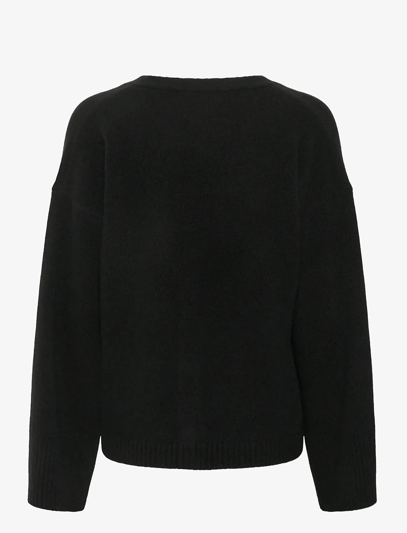 My Essential Wardrobe - HuxiMW Knit Cardigan - cardigans - black - 2