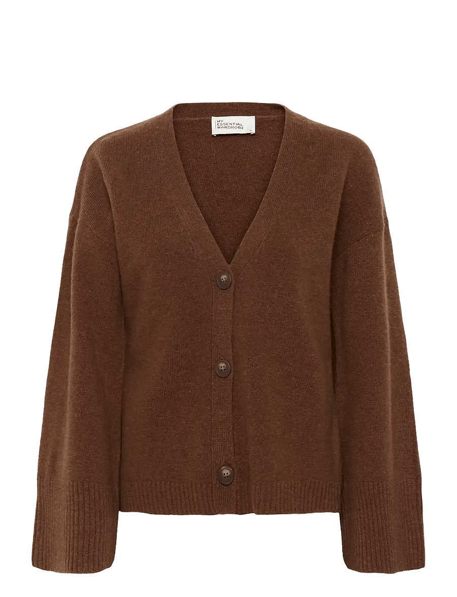 My Essential Wardrobe - HuxiMW Knit Cardigan - strickjacken - tobacco brown - 1