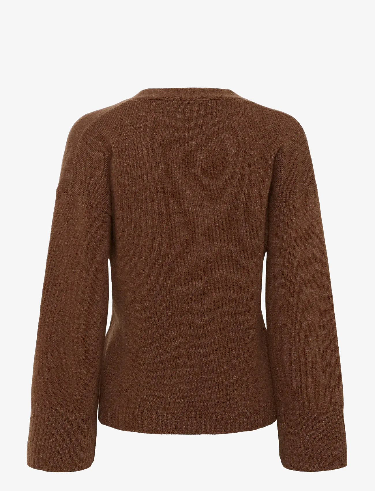 My Essential Wardrobe - HuxiMW Knit Cardigan - neuletakit - tobacco brown - 2