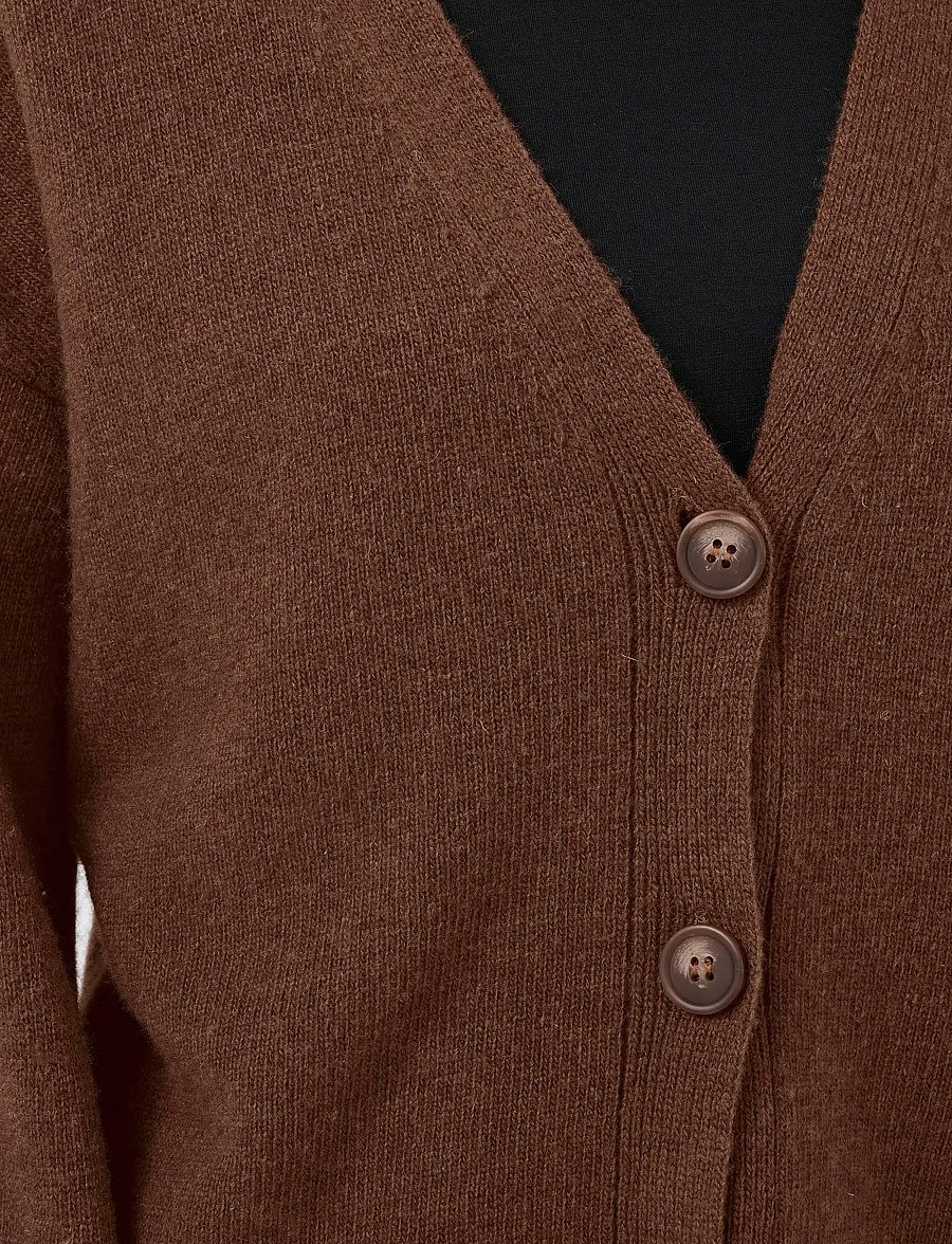 My Essential Wardrobe - HuxiMW Knit Cardigan - strickjacken - tobacco brown - 5